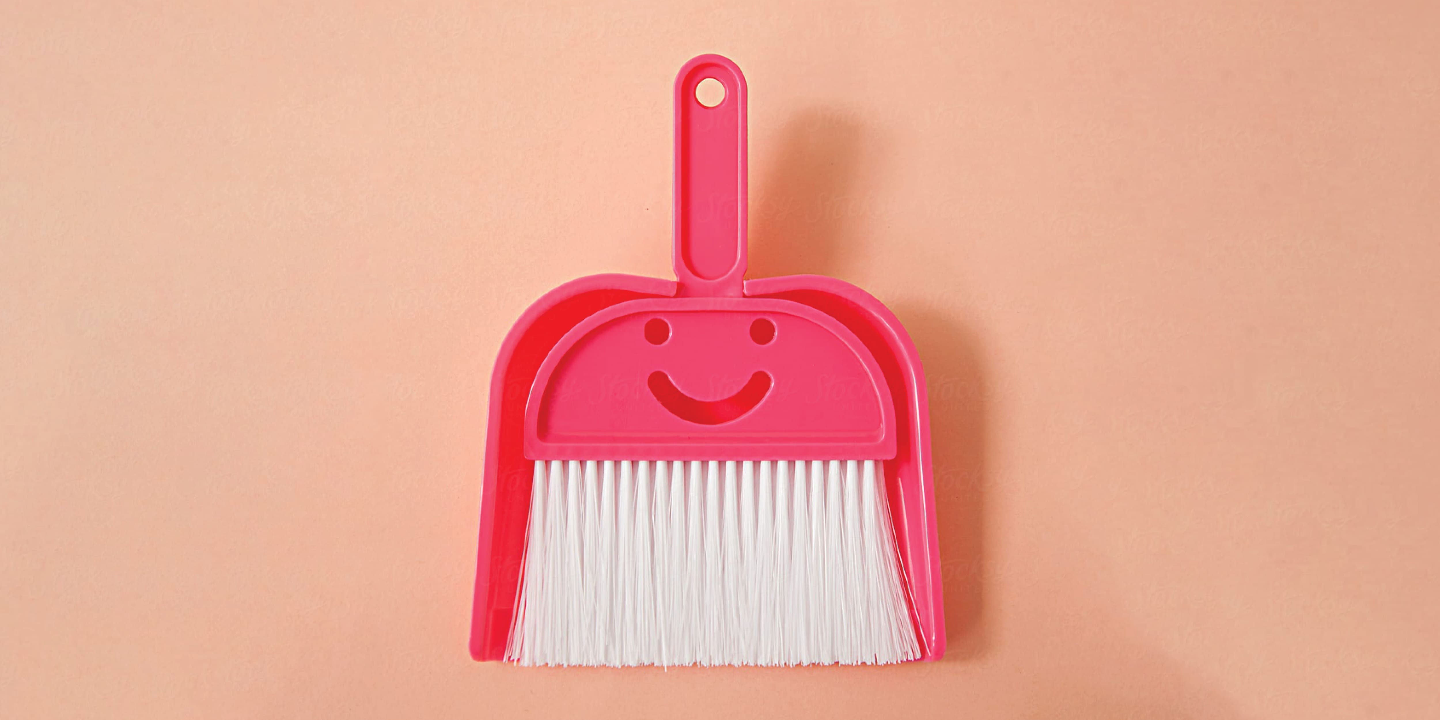 dustpan with a smile