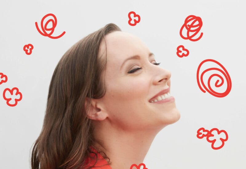 Woman smiling